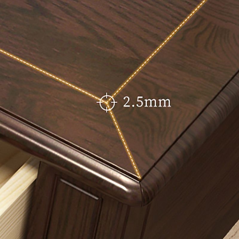 18.50" Wide Solid Wood Vanity Set with Mirror and Drawer Traditional Make-up Vanity