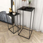 Square Metallic End Table Set Minimalist Frame Sofa Side Table