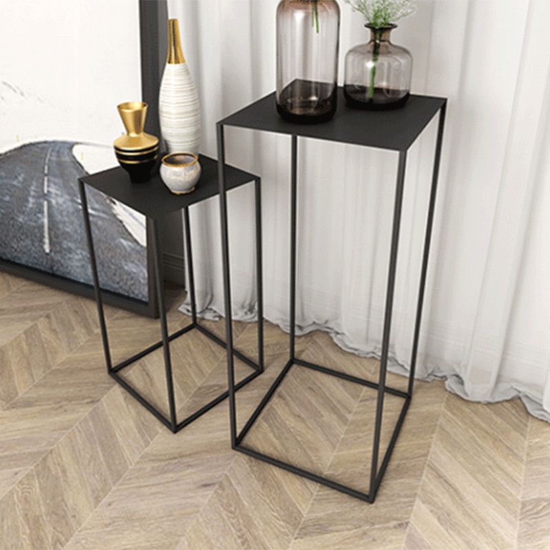 Square Metallic End Table Set Minimalist Frame Sofa Side Table