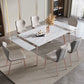 Modern 1/4/5/7 Pieces Rectangle Dinette Set with Sintered Stone Scalable Dining Table Set Clearhalo 'Dining Room Sets' 'Dining Tables & Seating' 'dining_room_set' 'furn' 'furn_dining_room_set' 'Furniture' 'furniture_dining_room_set' 'Kitchen & Dining Furniture' 1200x1200_19fd3088-ef61-4a00-be5d-ec908d4fb310