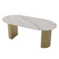 Modern Style Dining Table Oval Double Pedestal Dining Table for Home Clearhalo ' dining_table' 'Dining Tables & Seating' 'Dining Tables' 'furn' 'furn_dining_table' 'Furniture' 'furniture_dining_table' 'Kitchen & Dining Furniture' 'kitchen&dining_furn' 'kitchen' 'kitchen_dining_table' 1200x1200_1a003e3c-df65-43a4-bd0e-3dbc92447823