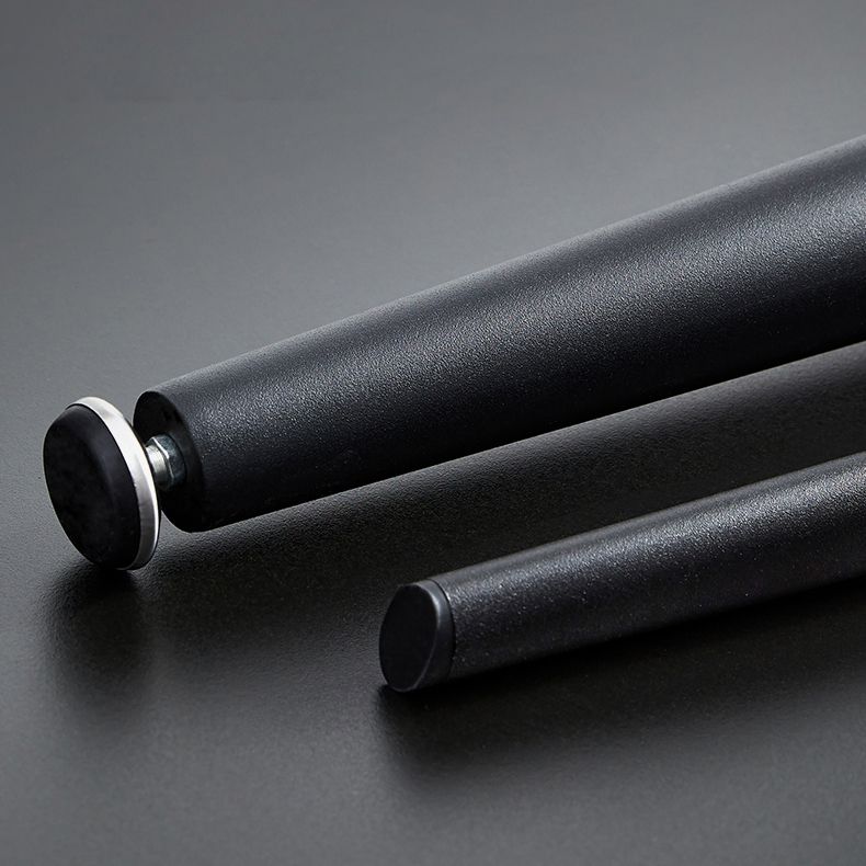 Mesa de comedor de piedra rectangular moderna con 4 patas de metal para comedor