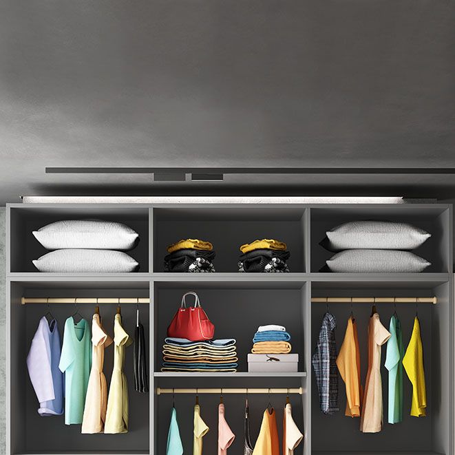 Contemporary Style Wood Wardrobe White Colour Soft Close Door Wardrobe Closet for Home