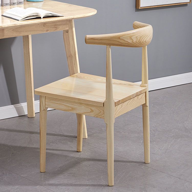Glam Wood Chair Open Back Dining Side Chair for Dining Room 16.5"x16.9"x30" Clearhalo 'Dining Chairs' 'Dining Tables & Seating' 'dining_chair' 'furn' 'furn_dining_chair' 'Furniture' 'furniture_dining_chair' 'Kitchen & Dining Furniture' 1200x1200_1a034b1a-4fc2-444c-8b93-0f3c9213a102