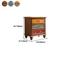 Traditional Vertical Chest Wooden Storage Chest with Drawers for Bedroom