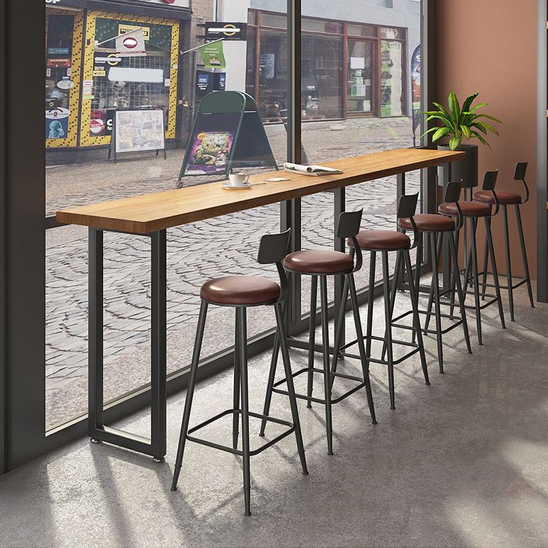 Modern Style Dining Wooden Table Bar Counter Table for Kitchen Clearhalo 'Bar Furniture' 'Bar Tables' 'bar_tables' 'furn' 'furn_bar_tables' 'Furniture' 'furniture_bar_tables' 'Kitchen & Dining Furniture' 1200x1200_1a046f54-4063-41fa-9b5c-187525652143