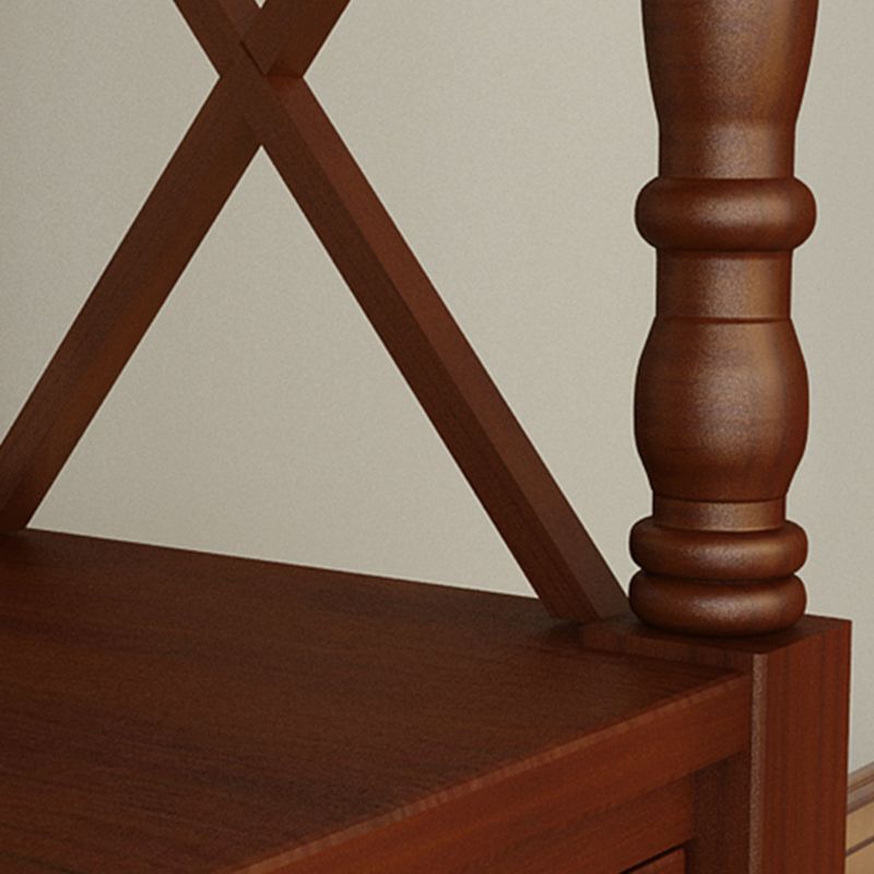 Eigentijdse houten boekenplank standaard gesloten back -boekenkast met 1 lade