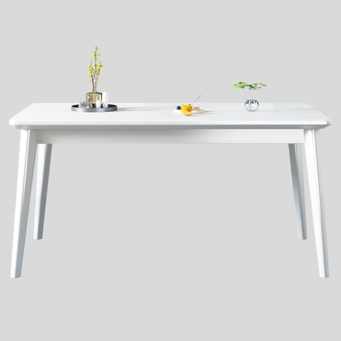 Contemporary Solid Wood Rectangle Shape Dining Table Standard Dining Table with 4 Legs Base Clearhalo ' dining_table' 'Dining Tables & Seating' 'Dining Tables' 'furn' 'furn_dining_table' 'Furniture' 'furniture_dining_table' 'Kitchen & Dining Furniture' 'kitchen&dining_furn' 'kitchen' 'kitchen_dining_table' 1200x1200_1a05df23-957d-417e-9e97-86aa38a98a6b