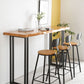Modern 1/4/7 stuks Bar Tafel Set rechthoekige dennenhouttafel voor balkoncafé