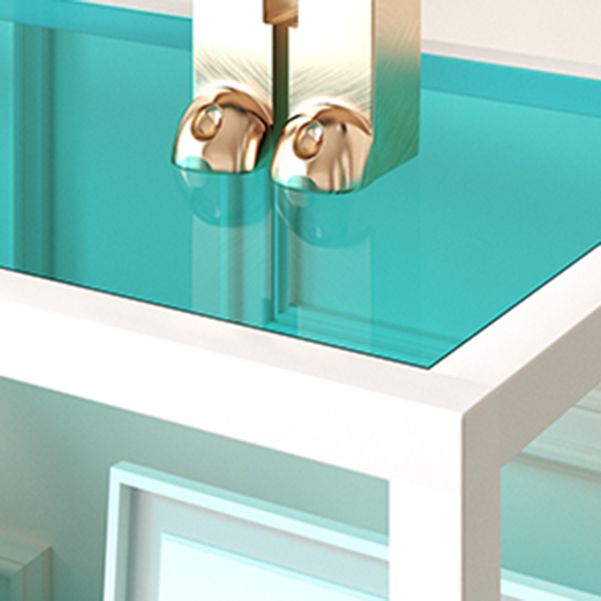 1-Tier-Standard-Bücherregal Modern Style Open Back Acrylbuchhandel