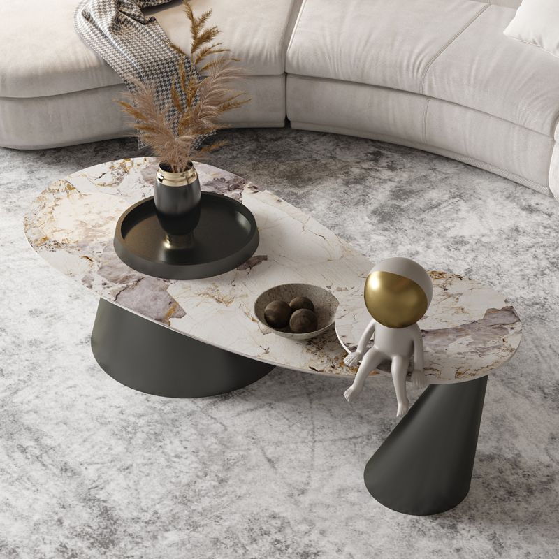 Table basse moderne sans table basse simple de forme libre pénible