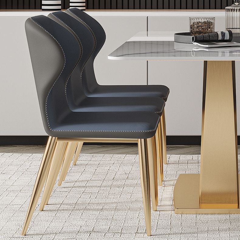 Nordic Glam Rectangle Sintered Stone Dining Table Set 1/4/5/7 Pieces Dining Set Clearhalo 'Dining Room Sets' 'Dining Tables & Seating' 'dining_room_set' 'furn' 'furn_dining_room_set' 'Furniture' 'furniture_dining_room_set' 'Kitchen & Dining Furniture' 1200x1200_1a09dde1-a698-4a63-b208-83de525e511d