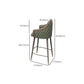 Industrielles Bartisch-Set, 1/4-teilig, Massivholz-Bartisch mit gepolsterten Barhockern