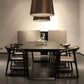 Rectangle Black Dining Table Wooden Table Industrial with Double Pedestal Clearhalo ' dining_table' 'Dining Tables & Seating' 'Dining Tables' 'furn' 'furn_dining_table' 'Furniture' 'furniture_dining_table' 'Kitchen & Dining Furniture' 'kitchen&dining_furn' 'kitchen' 'kitchen_dining_table' 1200x1200_1a0bdcf1-dce4-4c8c-b400-51b5f3969c39