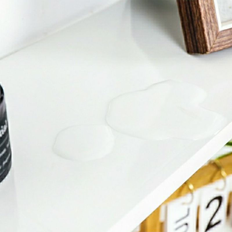 Eigentijdse witte boekenkast zwevende back -boekenplank met planken met planken