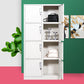 Contemporary Wardrobe Metal Freestanding Wardrobe Closet with Locks Clearhalo 'Armoires & Wardrobes' 'armoires_wardrobes' 'Bedroom Furniture' 'furn' 'furn_armoires_wardrobes' 'Furniture' 1200x1200_1a0e5a17-4b82-462d-8d67-f2d85be0e181