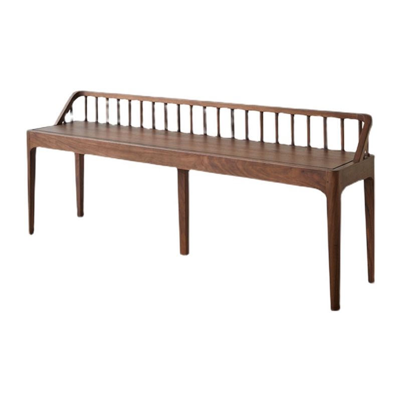Banc de bois de cendre contemporain banc de sièges intérieurs avec 4 jambes