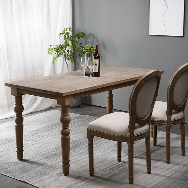 Midcentury Rectangle Dining Site Table Pine Solid Wood Furniture for Home Clearhalo ' dining_table' 'Dining Tables & Seating' 'Dining Tables' 'furn' 'furn_dining_table' 'Furniture' 'furniture_dining_table' 'Kitchen & Dining Furniture' 'kitchen&dining_furn' 'kitchen' 'kitchen_dining_table' 1200x1200_1a0f2549-16ca-4746-b742-47712c041262