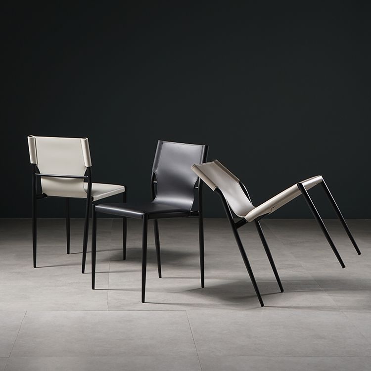 Modern Style Chair Dining Armless Chairs with Metal Legs for Kitchen Clearhalo ' kitchen&dining_furn' 'Dining Chairs' 'Dining Tables & Seating' 'dining_chair' 'furn' 'furn_dining_chair' 'Furniture' 'furniture_dining_chair' 'Kitchen & Dining Furniture' 'kitchen' 1200x1200_1a0f60fe-5eec-489e-860d-fdb5eb912ff4