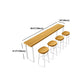 Contemporary Solid Wood Bar Counter Rectangle Bar Counter with Sled Base Clearhalo 'Bar Furniture' 'Bar Tables' 'bar_tables' 'furn' 'furn_bar_tables' 'Furniture' 'furniture_bar_tables' 'Kitchen & Dining Furniture' 1200x1200_1a12e1f3-cd16-4071-aeeb-b782685c6274