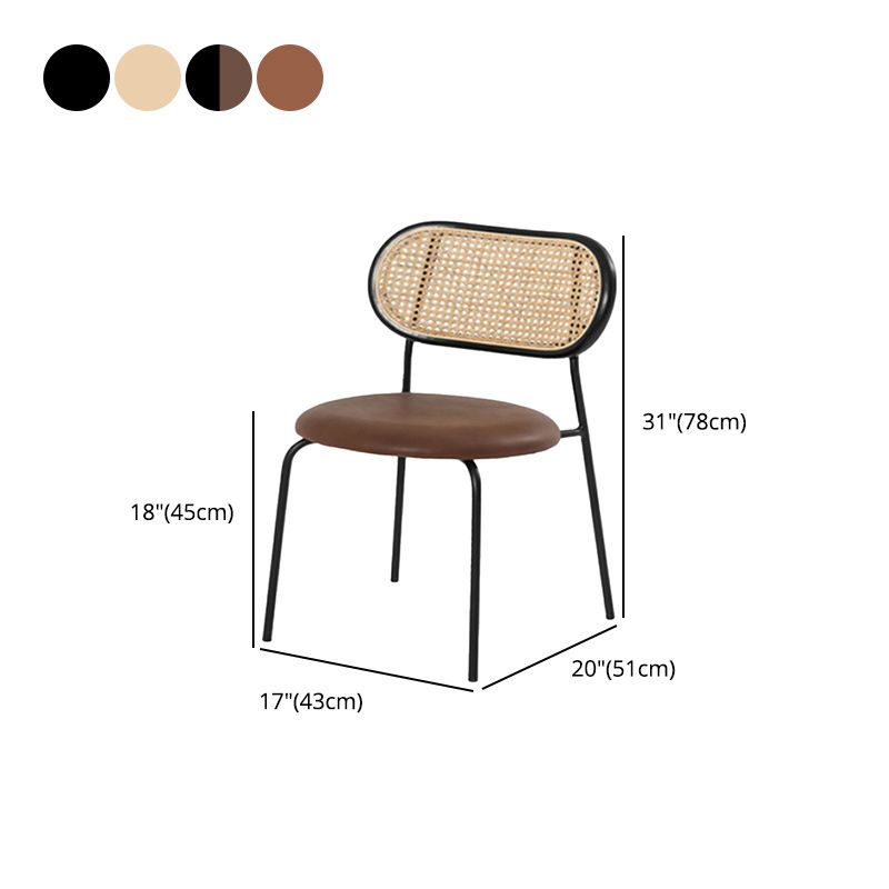 Armless Dining Chairs Industrial Kitchen Side Chairs for Dining Room Clearhalo 'Dining Chairs' 'Dining Tables & Seating' 'dining_chair' 'furn' 'furn_dining_chair' 'Furniture' 'Kitchen & Dining Furniture' 1200x1200_1a130f8b-e0ba-4ada-b2e0-7ef377fce309