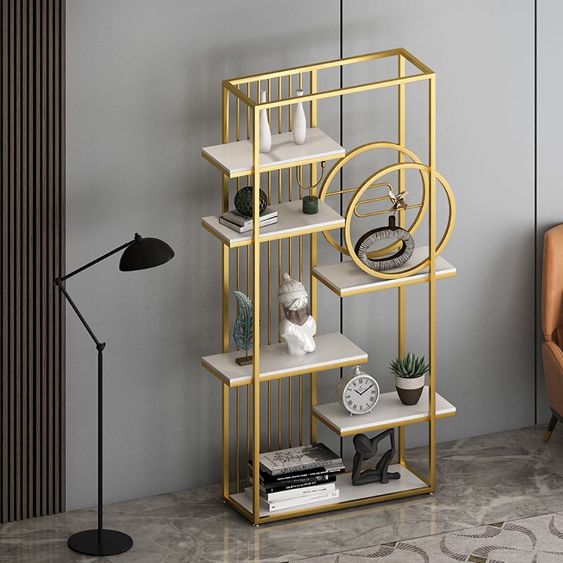 Glam metalen plank BOOKCEST Open Back -boekenkast voor thuiskantoor