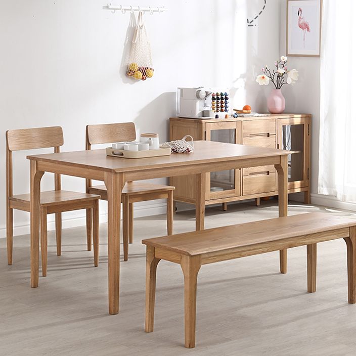 Modern Style Brown Dining Table Rectangle Solid Wood 4 Legs Dining Table for Home Clearhalo ' dining_table' 'Dining Tables & Seating' 'Dining Tables' 'furn' 'furn_dining_table' 'Furniture' 'furniture_dining_table' 'Kitchen & Dining Furniture' 'kitchen&dining_furn' 'kitchen' 'kitchen_dining_table' 1200x1200_1a13c48b-3096-46f8-8e74-9b94076d9040