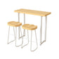 White and Black Glam Style Bar Table in Wood and Metal Milk Tea Shop Bar Table Clearhalo 'Bar Furniture' 'Bar Tables' 'bar_tables' 'furn' 'furn_bar_tables' 'Furniture' 'furniture_bar_tables' 'Kitchen & Dining Furniture' 1200x1200_1a13cda6-5237-4aa7-b9fc-8d93ce40c80f