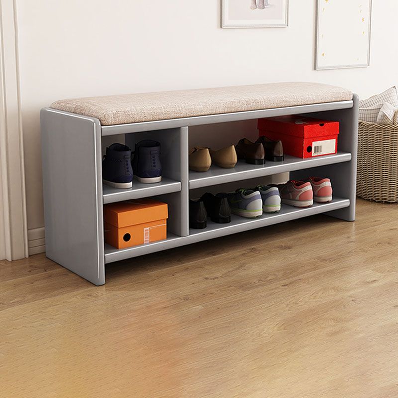 Banca di ingresso industriale da 11,7 pollici in panca in legno massiccio con imbottito