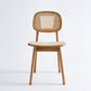 Rubber Wood Dining Chairs Scandinavian Open Back Dining Side Chair