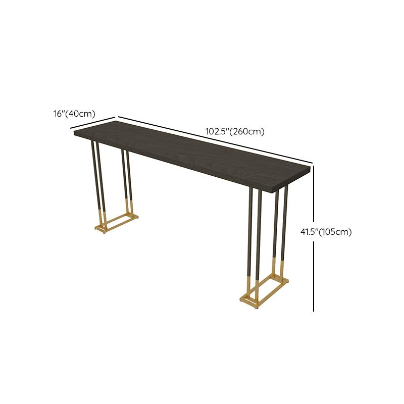 Industrielles Bartisch-Set, 1/4-teilig, Massivholz-Bartisch mit gepolsterten Barhockern