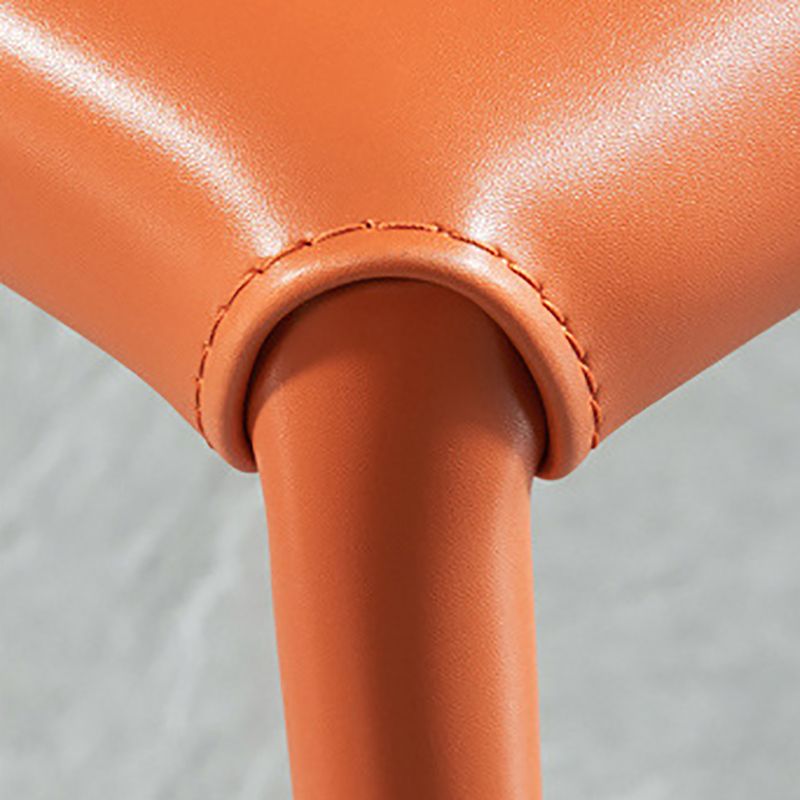 Minimalist Style Armless Solid Back Dining Side Chairs Leather Dining Chairs Clearhalo ' kitchen&dining_furn' 'Dining Chairs' 'Dining Tables & Seating' 'dining_chair' 'furn' 'furn_dining_chair' 'Furniture' 'furniture_dining_chair' 'Kitchen & Dining Furniture' 'kitchen' 1200x1200_1a18539c-9c60-44c9-a2a3-f5561c5520cd