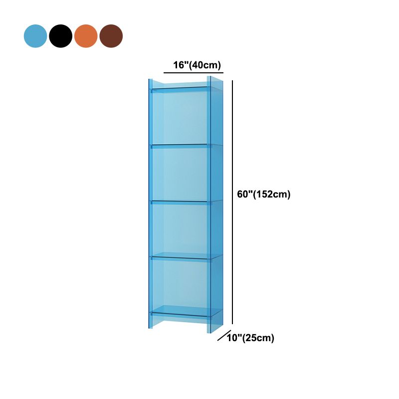 Scandinavian Acrylic Standard Bookshelf Vertical Closed Back Bookshelf for Living Room Clearhalo 'Bookcases' 'furn' 'furn_bookcases' 'Furniture' 'furniture_bookcases' 'kitchen' 'kitchen_bookcases' 'Living Room Furniture' 'Office Furniture' 1200x1200_1a1a899e-f917-4083-8b83-60f9b62f0d5a
