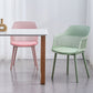 Contemporary Plastic Arm Chair Slat Back Kitchen Dining Room Chair