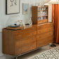 Mid-Century Modern Rectangle Accent Chest Solid Wood Accent Chest