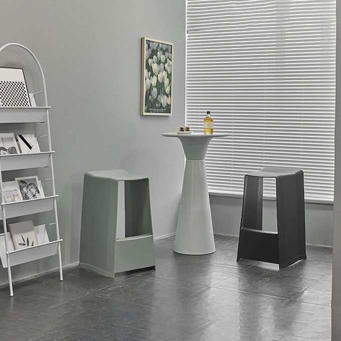 Plastikstuhlhocker moderner Stil Rückenfreie Barhocker für Wohnzimmer