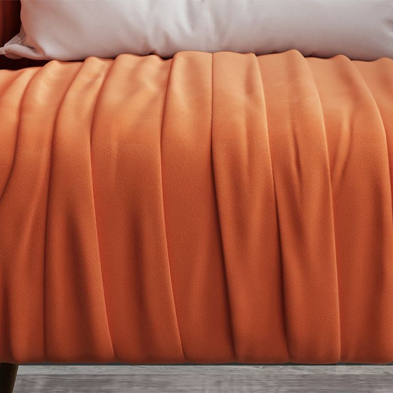 Silla de almohada moderna sólida silla de brazos inclinados tapizados