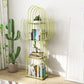 Libreria geometrica scandinava Metal With Back Shelf with Scaffali