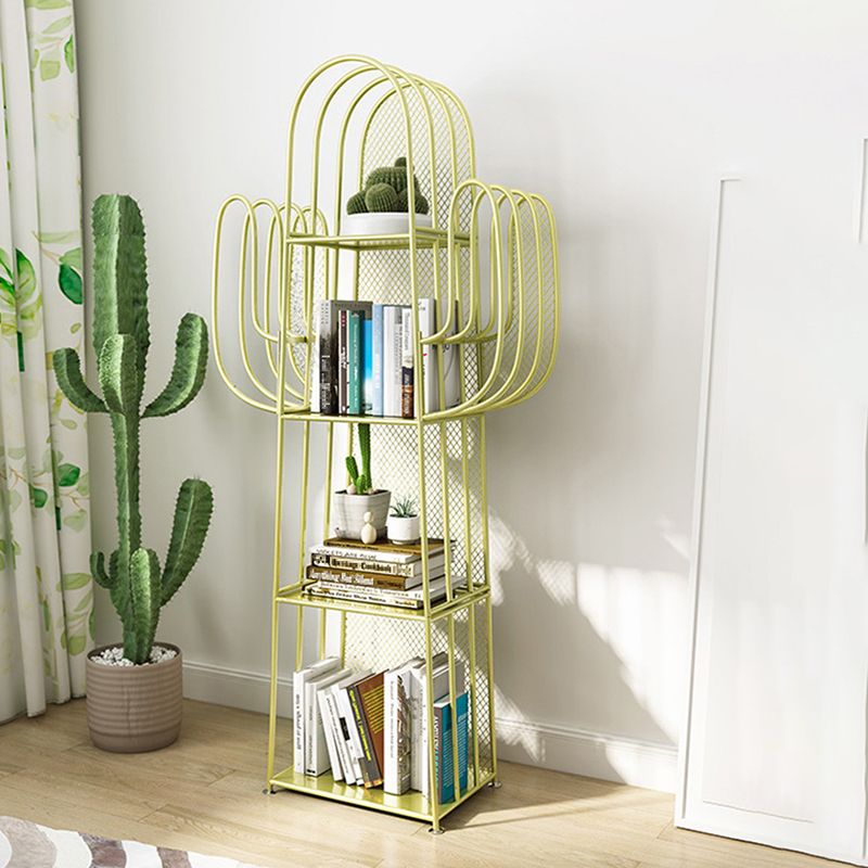 Libreria geometrica scandinava Metal With Back Shelf with Scaffali