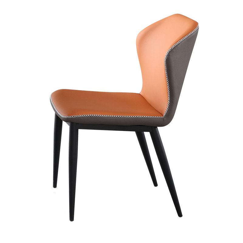 Sedie laterali di wingback in fico cucina da pranzo sedie senza braccio