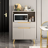 Sideboard a buffet in stile moderno Sideboard in pietra con cassetto e armadi