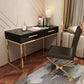 Black and White Writing Desk Stainless Steel and Artificial Wood Office Desk with Drawers Clearhalo 'furn' 'furn_office_desk' 'Furniture' 'Office Desks' 'Office Furniture' 'office_desk' 1200x1200_1a245ae0-d0e0-4cc3-9a4b-403ca4943f99