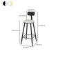 Glam Stone Bar Table Set 1/3 Pieces Rectangle Bar Table with Upholstered Stools Clearhalo 'Bar Furniture' 'furn' 'furn_home_bar_bar_sets' 'Furniture' 'Home Bars & Bar Sets' 'home_bar_bar_sets' 'Kitchen & Dining Furniture' 1200x1200_1a2576ac-4afb-4992-873a-f04f6eb625a5