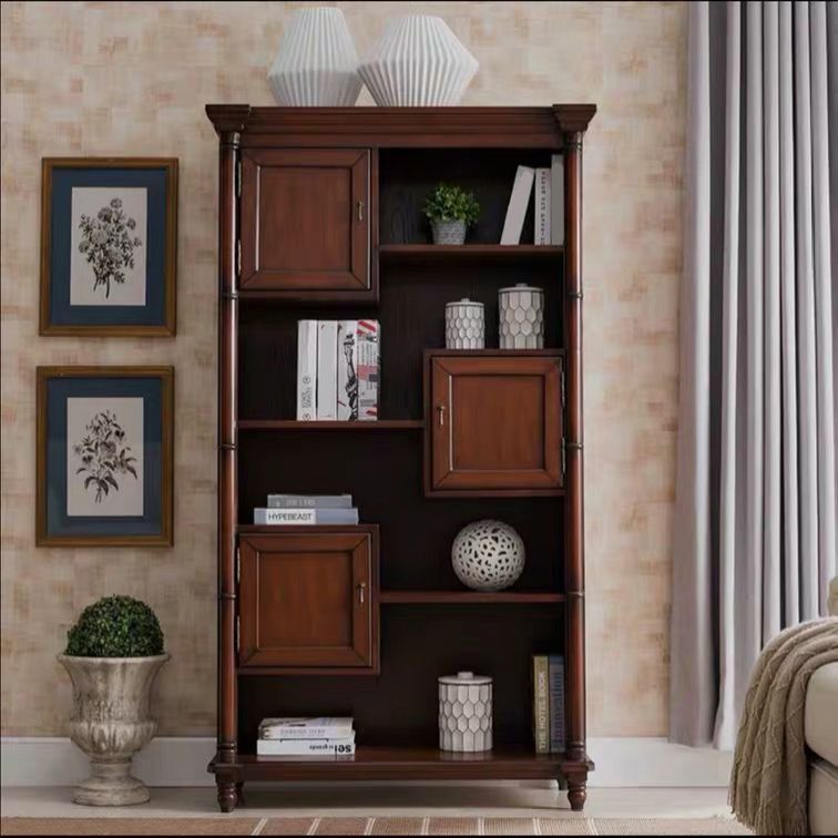 Industrial Rectangle Cabinet with 3 Doors and Shelves in Solid Wood Clearhalo 'Cabinets & Chests' 'cabinets_chests' 'furn' 'furn_cabinets_chests' 'Furniture' 'Living Room Furniture' 1200x1200_1a26827d-044f-4c49-a0d6-2e2f5fac307f