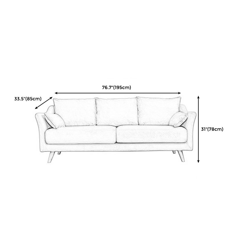 Contemporary Fabric Tight Back Sofa 30.71"High Loose Back Slipcovered Sofa Clearhalo 'furn' 'furn_sofas' 'Furniture' 'Living Room Furniture' 'Sofa' 'sofas' 1200x1200_1a270ba4-5e3e-4f12-8575-4e570dea0e59