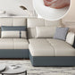 Manual Reclining Cushion Back Sectional Sofa 35.43"High Fabric Sofa Bed with Storage Clearhalo 'furn' 'furn_sectionals' 'Furniture' 'furniture_sectionals' 'Living Room Furniture' 'Sectionals' 1200x1200_1a283958-7d30-4e96-b75e-37f31579e474