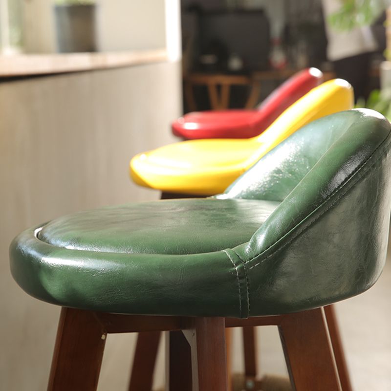 Scandinavian Upholstered Wood Counter Stools Low Back Bar Stools with 4 Legs Clearhalo 'Bar Furniture' 'Bar Stools' 'bar_stools' 'furn' 'furn_bar_stools' 'furniture_bar_stools' 'Kitchen & Dining Furniture' 'kitchen&dining_furn' 'kitchen' 'kitchen_furn' Furniture' 1200x1200_1a2a2691-eace-4913-80e8-7baa4e09fafc