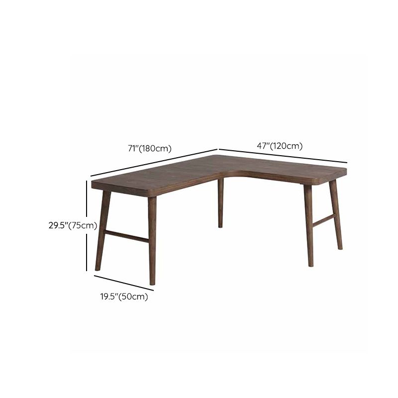 29.25 Inch H Contemporary Writing Desk L-Shape Solid Wood Office Desk Clearhalo 'furn' 'furn_office_desk' 'Furniture' 'Office Desks' 'Office Furniture' 'office_desk' 1200x1200_1a2c82ce-5160-4f44-aff5-92f697740adf