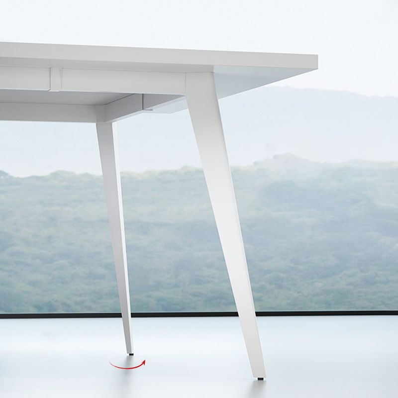 Contemporary Rectangle Dining Table Solid Wood Top Indoor Table with 4 Legs Clearhalo ' dining_table' 'Dining Tables & Seating' 'Dining Tables' 'furn' 'furn_dining_table' 'Furniture' 'furniture_dining_table' 'Kitchen & Dining Furniture' 'kitchen&dining_furn' 'kitchen' 'kitchen_dining_table' 1200x1200_1a2c9845-95db-4be4-9f35-9142bdc80c5b