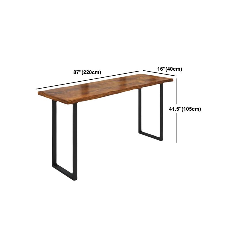 Modern Rectangle Solid Wood Bar Table Set 1/5/6 Pieces Counter Table with Backless Stools Clearhalo 'Bar Furniture' 'furn' 'furn_home_bar_bar_sets' 'Furniture' 'Home Bars & Bar Sets' 'home_bar_bar_sets' 'Kitchen & Dining Furniture' 1200x1200_1a2ca531-e4c9-46a4-a1f0-1858b13a18df